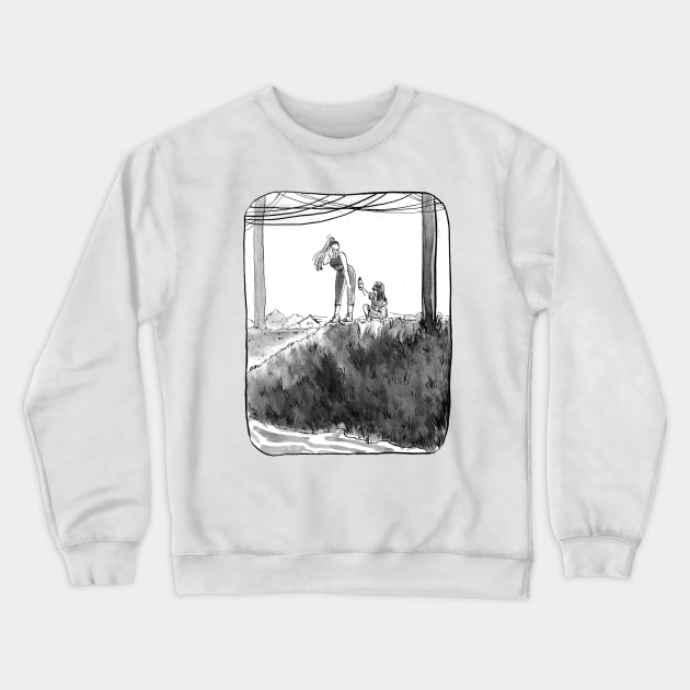 Yendraws Inktober- Exhausted Crewneck Sweatshirt by yendraws